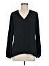 Bellatrix 100% Polyester Black Long Sleeve Blouse Size M - photo 1