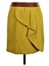 HD in Paris 100% Polyester Argyle Yellow Formal Skirt Size 2 - photo 1