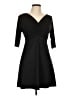Zara Solid Black Cocktail Dress Size L - photo 1