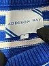 Addison Bay 100% Cotton Stripes Blue Pullover Sweater Size S - photo 7