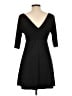 Zara Solid Black Cocktail Dress Size L - photo 2
