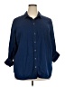 Old Navy Blue 3/4 Sleeve Button-Down Shirt Size XXL - photo 1