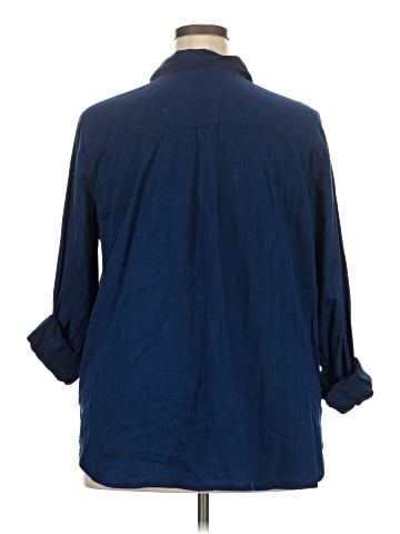 Old Navy 3/4 Sleeve Button-Down Shirt (view 2)