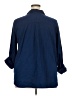 Old Navy Blue 3/4 Sleeve Button-Down Shirt Size XXL - photo 2
