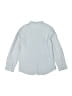 Bonpoint 100% Cotton Chevron-herringbone Blue Long Sleeve Button-Down Shirt Size 6 - photo 2