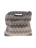 Vince Camuto 100% Leather Chevron-herringbone Gray Leather Clutch One size - photo 1