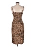 Planet Gold Animal Print Brown Cocktail Dress Size M - photo 2