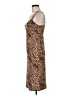 Planet Gold Animal Print Brown Cocktail Dress Size M - photo 5