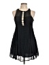 Free People 100% Polyester Black Casual Dress Size 10 - photo 1