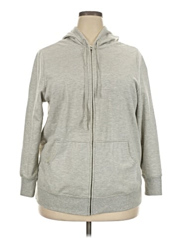 Woman Within Zip Up Hoodie (view 1)