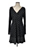 MICHAEL Michael Kors Polka Dots Black Casual Dress Size L - photo 1