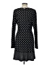 MICHAEL Michael Kors Polka Dots Black Casual Dress Size L - photo 2