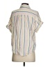 Splendid Stripes Yellow Short Sleeve Blouse Size XS - photo 2
