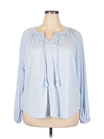 Cable & Gauge Long Sleeve Blouse (view 1)