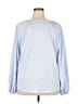 Cable & Gauge Blue Long Sleeve Blouse Size 3X - photo 2