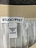 Studio West 100% Polyester Metallic Silver Formal Skirt Size L - photo 4