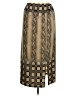 Mlle Gabrielle Print Gold Casual Skirt Size XL - photo 1