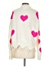 Altar'd State Hearts White Pullover Sweater Size S - photo 2