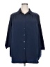 Only Necessities 100% Polyester Blue 3/4 Sleeve Blouse Size 22 - photo 1