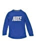 Nike 100% Polyester Blue Long Sleeve T-Shirt Size M (youth) - photo 1