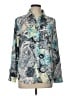 Chico's 100% Polyester Paisley Teal Long Sleeve Blouse Size Lg (2) - photo 1