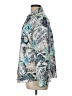 Chico's 100% Polyester Paisley Teal Long Sleeve Blouse Size Lg (2) - photo 5