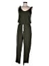 Blu Pepper Solid Green Jumpsuit Size M - photo 1