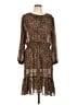 J.Crew Animal Print Brown Casual Dress Size L - photo 1