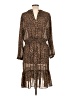 J.Crew Animal Print Brown Casual Dress Size L - photo 2