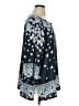 Bob Mackie 100% Polyester Blue 3/4 Sleeve Blouse Size XL - photo 4