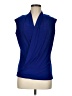For Cynthia Blue Sleeveless Blouse Size M - photo 1