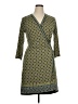 Max Studio Print Green Casual Dress Size XL - photo 1