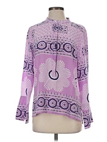 Point Sur Long Sleeve Silk Top (view 1)