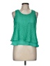 Candie's 100% Polyester Green Sleeveless Blouse Size M - photo 1