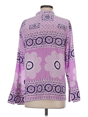 Point Sur Long Sleeve Silk Top (view 2)