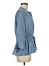 Sweet Rain 100% Polyester Polka Dots Blue 3/4 Sleeve Blouse Size M - photo 4