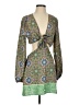 ROYALTY Green Long Sleeve Blouse Size 4 - photo 1