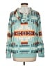 Unbranded Print Teal Pullover Hoodie Size L - photo 2