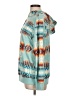 Unbranded Print Teal Pullover Hoodie Size L - photo 5