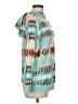 Unbranded Print Teal Pullover Hoodie Size L - photo 4