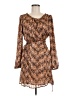 Dex 100% Polyester Paisley Brown Casual Dress Size M - photo 1
