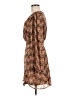 Dex 100% Polyester Paisley Brown Casual Dress Size M - photo 5