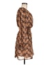 Dex 100% Polyester Paisley Brown Casual Dress Size M - photo 4