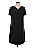 Neiman Marcus 100% Silk Solid Black Casual Dress Size 12 - photo 1