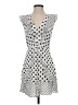 BCBGMAXAZRIA Polka Dots White Casual Dress Size 2 - photo 1