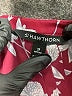 41Hawthorn 100% Polyester Burgundy 3/4 Sleeve Blouse Size XS - photo 7