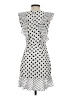 BCBGMAXAZRIA Polka Dots White Casual Dress Size 2 - photo 2