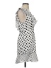 BCBGMAXAZRIA Polka Dots White Casual Dress Size 2 - photo 4