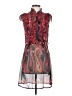Aryeh 100% Polyester Paisley Red Casual Dress Size M - photo 1