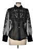 Assorted Brands Black Long Sleeve Blouse Size 12 - photo 1